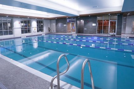 75-foot lap pool for lap swimming and aqua classes at Gainesville Health & Fitness. Sauna, steam, hot tub included. Get pricing and a guest pass.