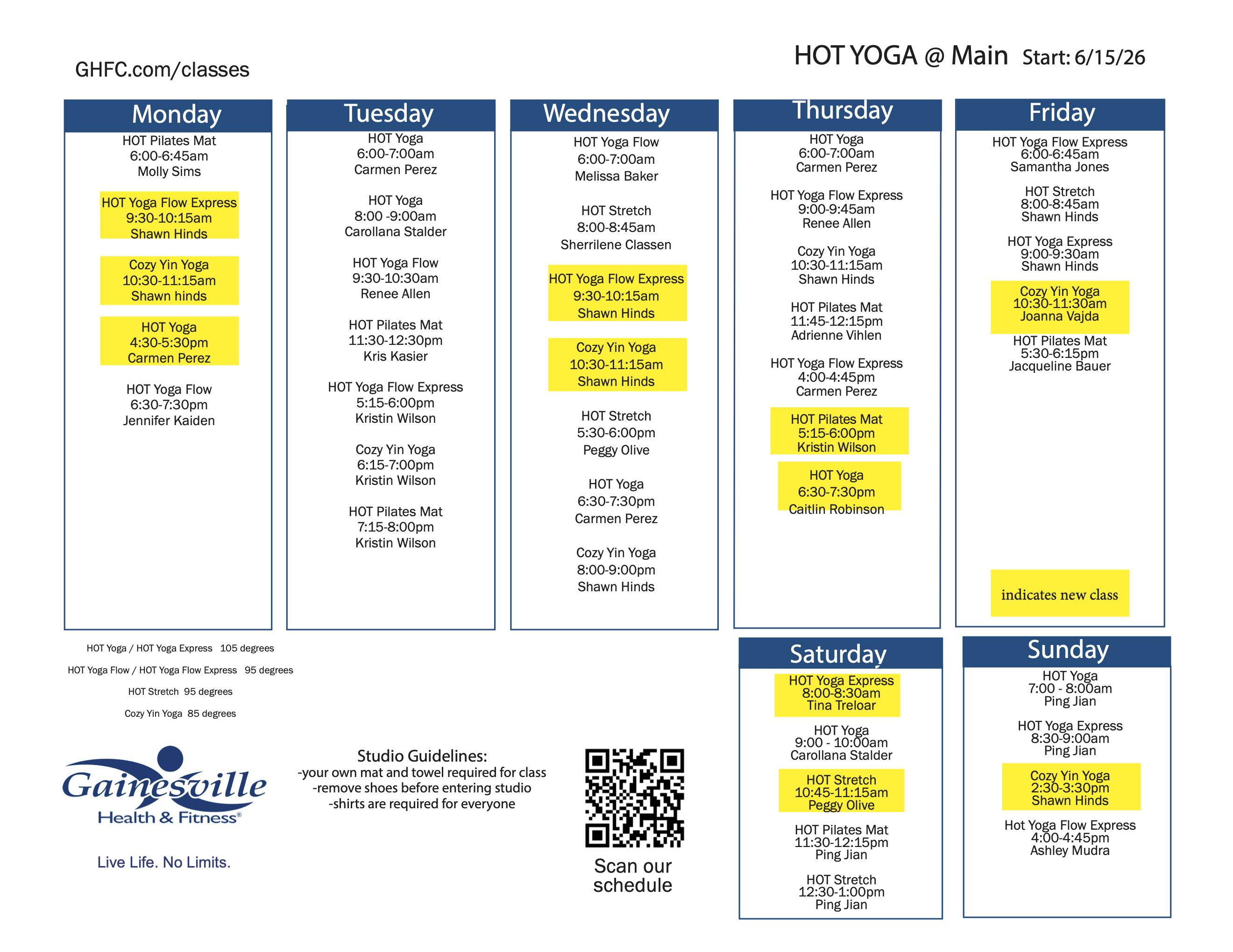 hot yoga studio new build in gainesville florida free class