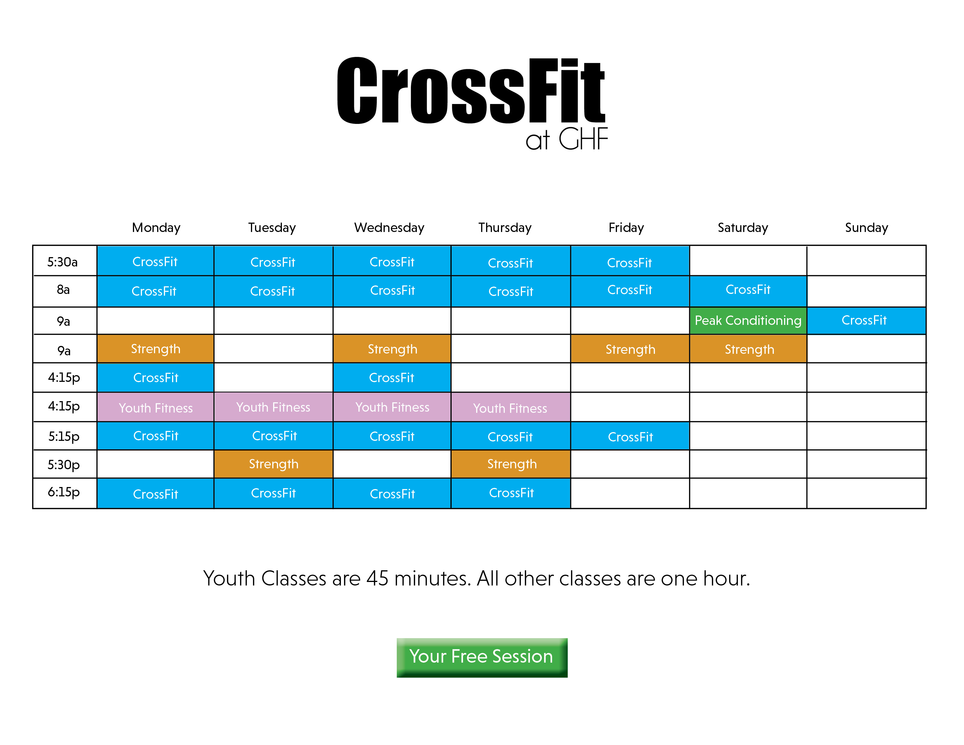 CrossFit Schedule