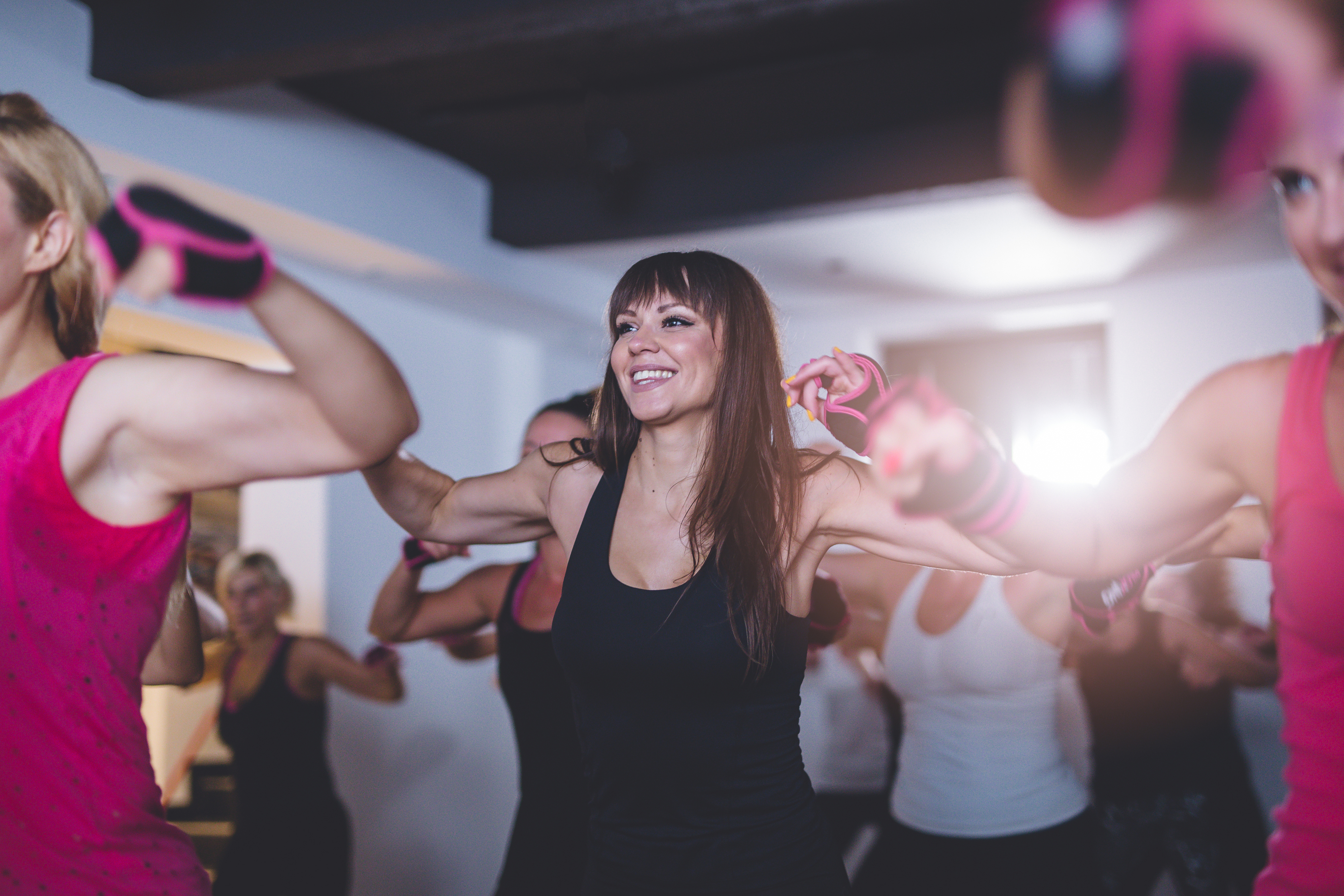 Gym dance class