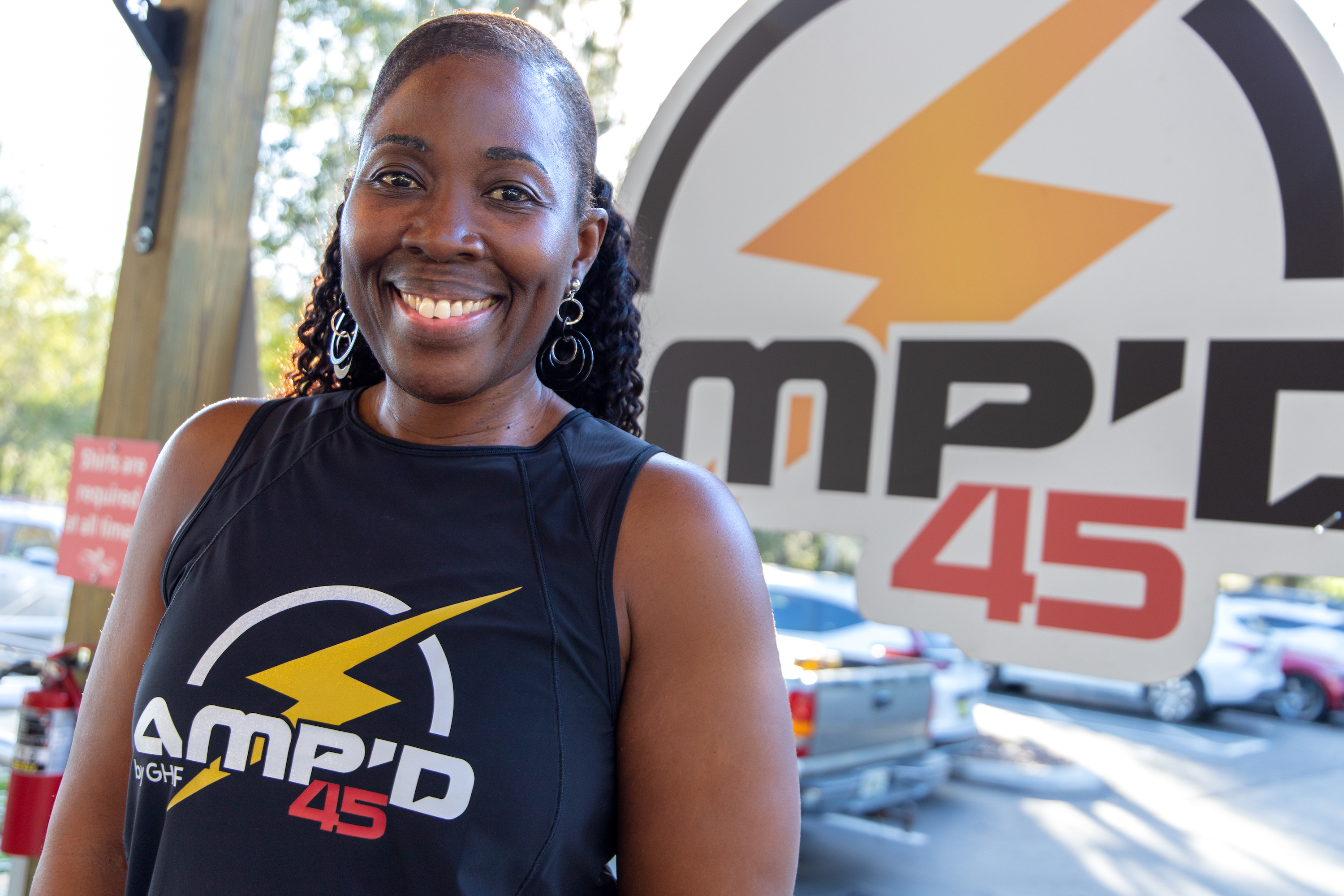 Ramona Jackson AMP'D 45 coach Ramona Amp'd 45 Coach outdoor high intensity workouts