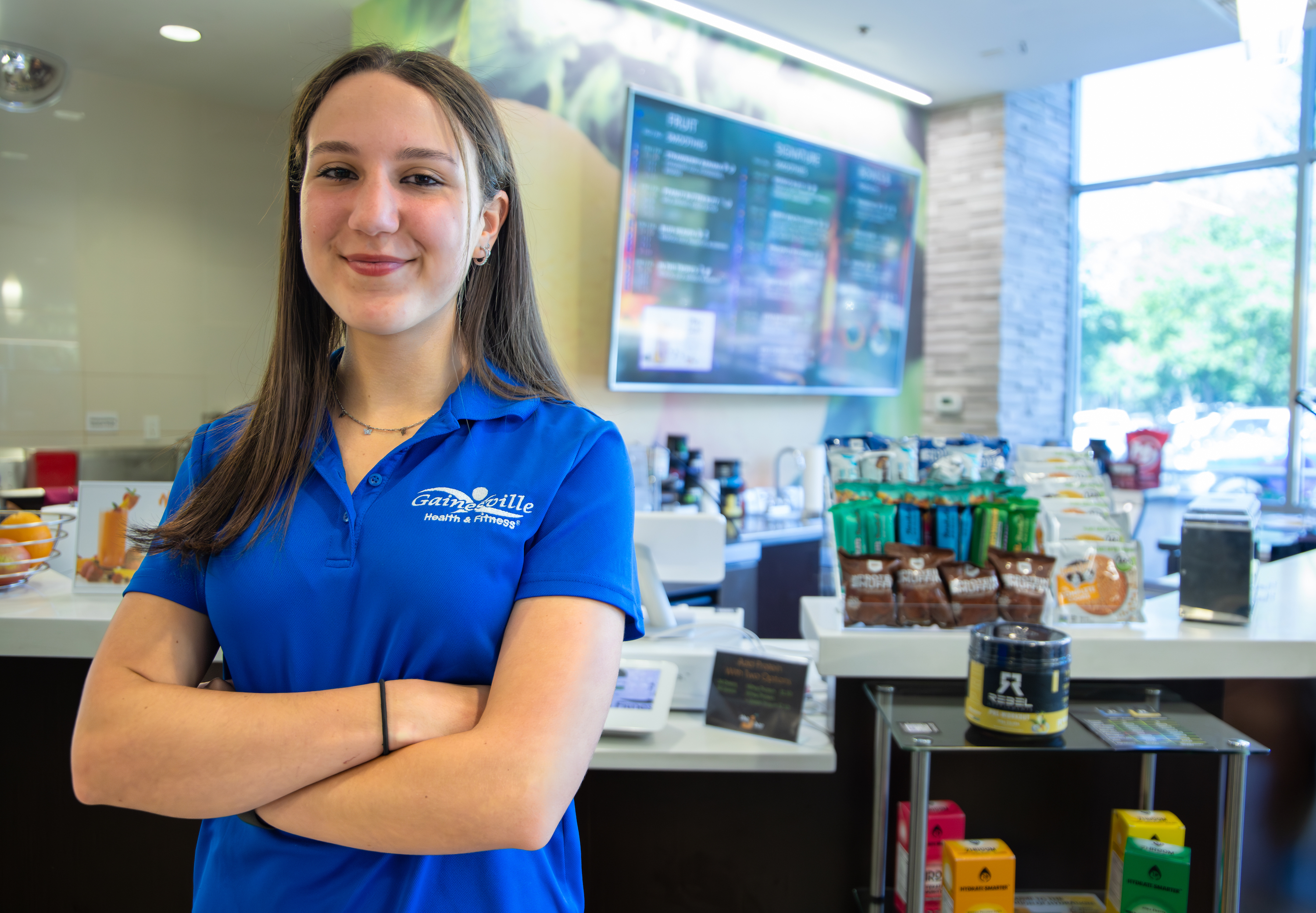 Ariana JBar Smoothie Manager at Gainesville Health & Fitness Ariana headshot Manager