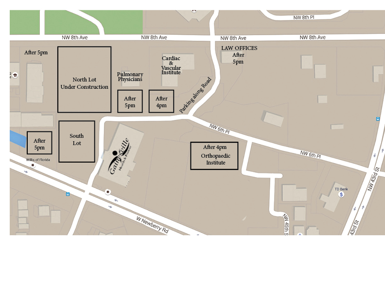 GHF Temporary Parking Map 2015