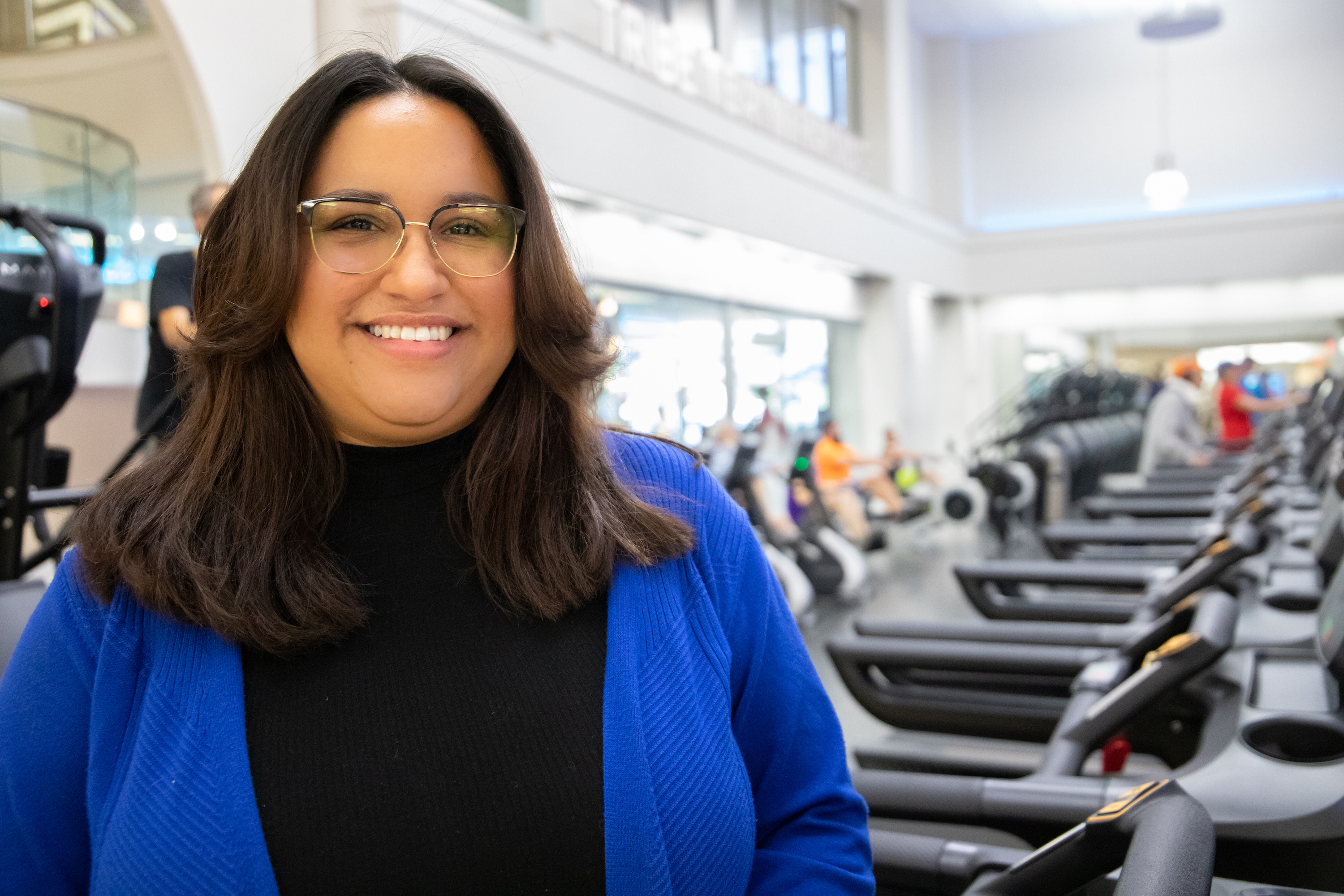 Joyce Colon membership advisor helping you achieve a healthier lifestyle in gainesville Joyce fitness counselor headshot smiling GHF