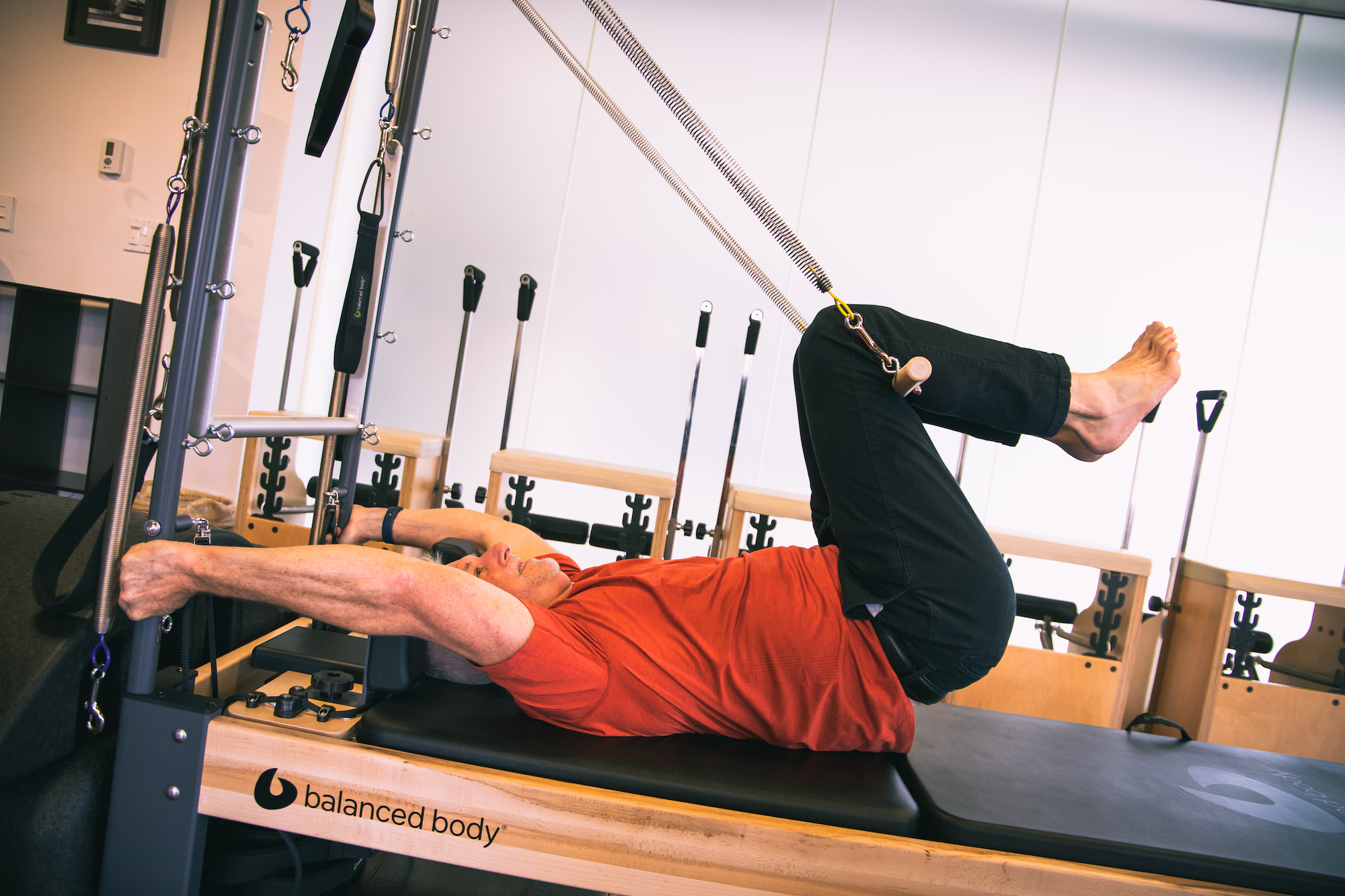 pilates crunch reformer