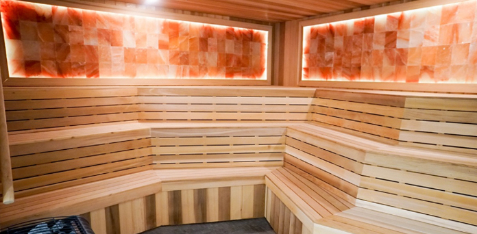 salt wall sauna at gainesville health & fitness
