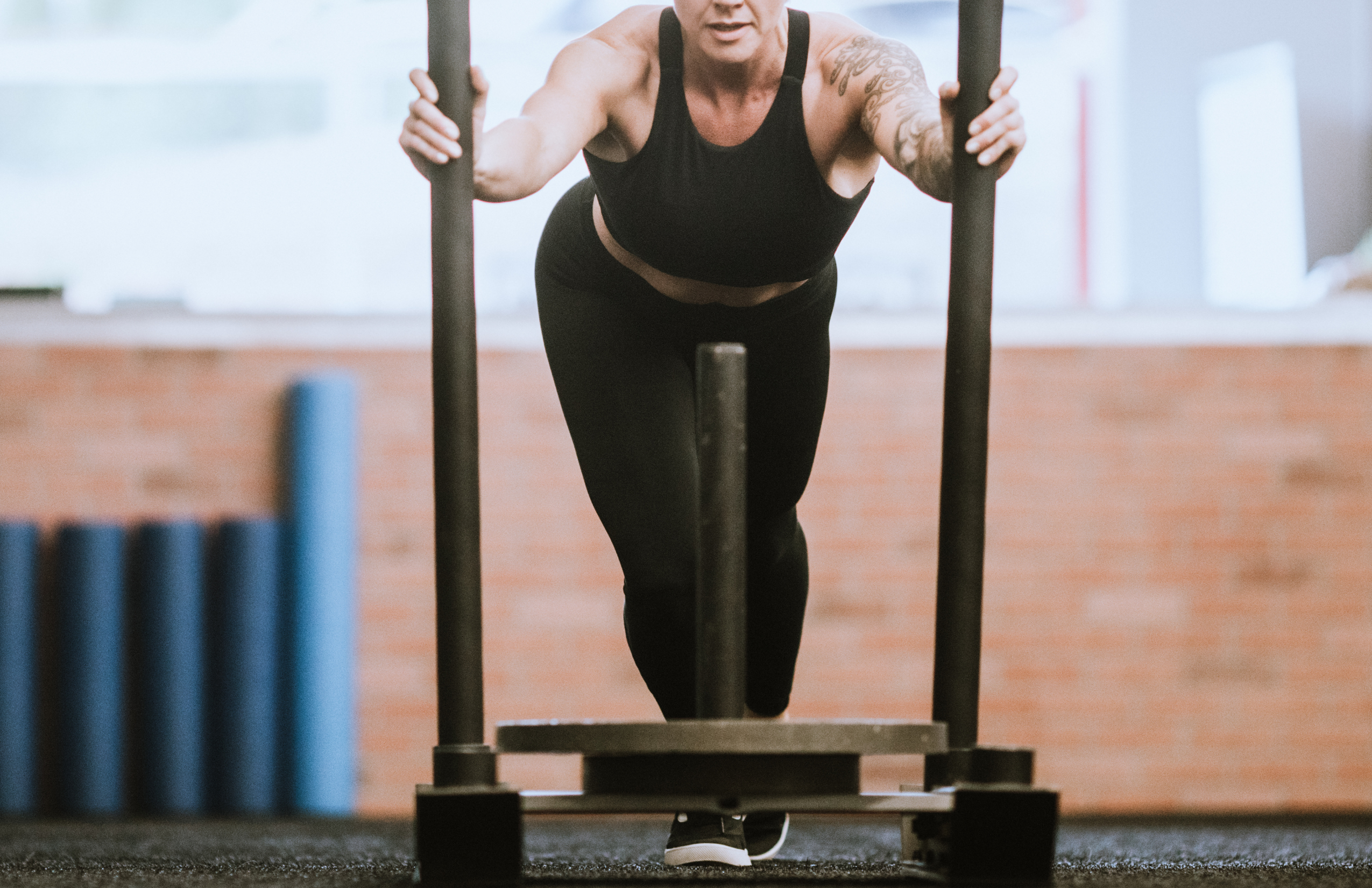 outdoor gym training facility in gnv sled open gym