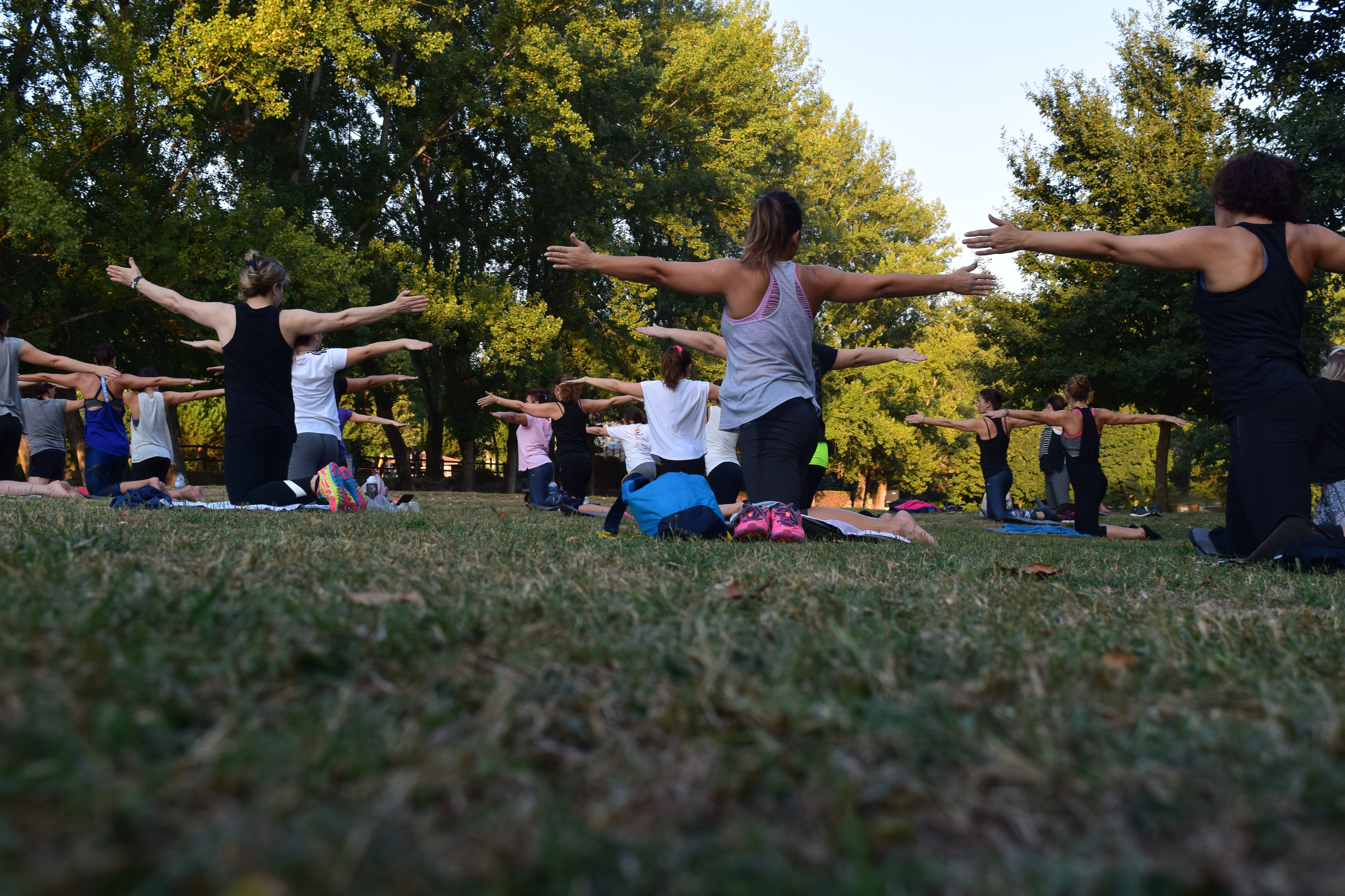 outdoor group class