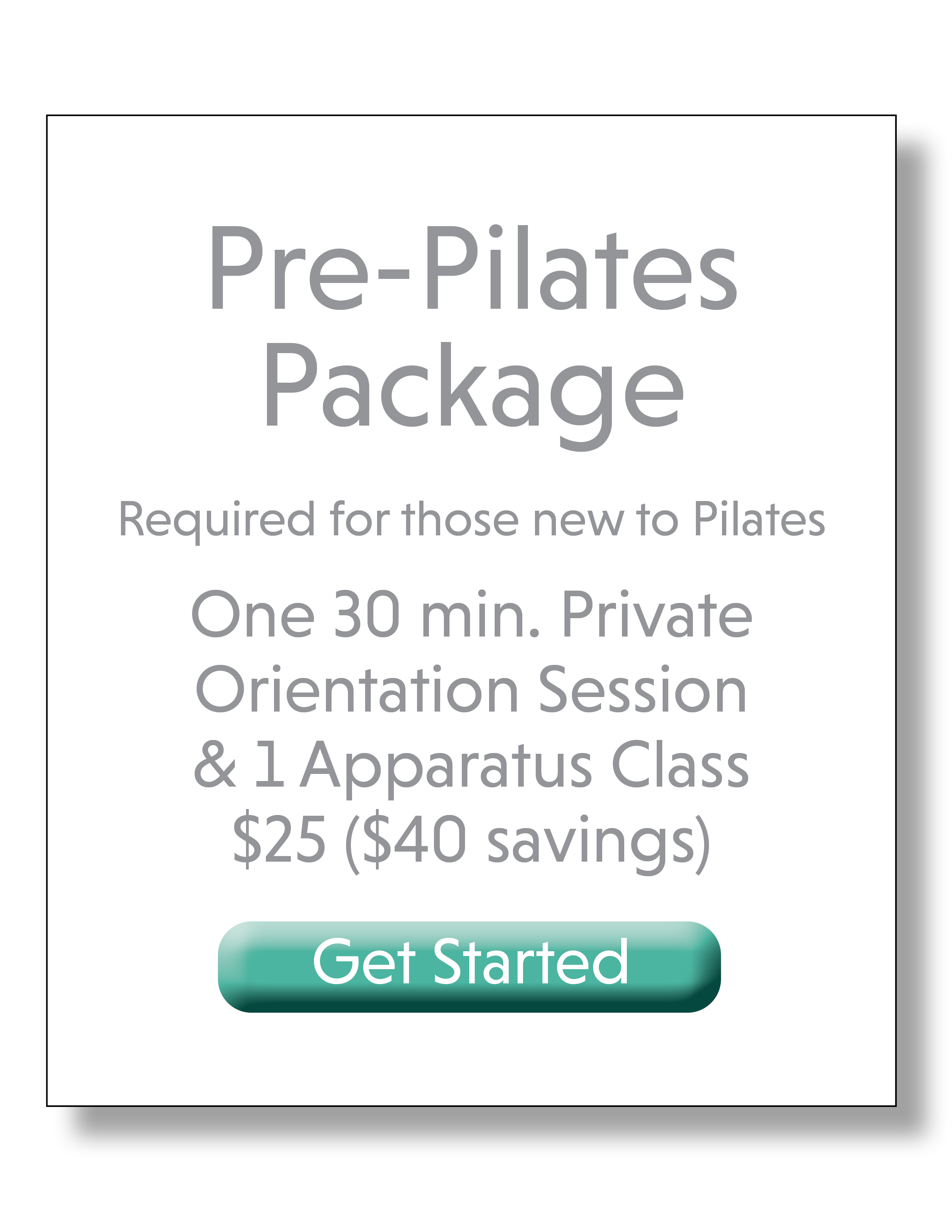 pilates pricing at ghf